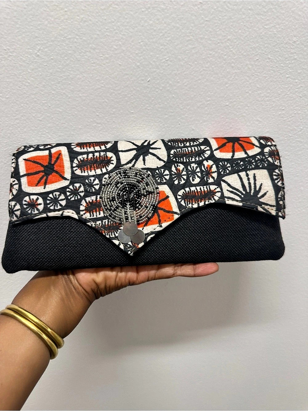 Handmade African Print Ankara Clutch handbag